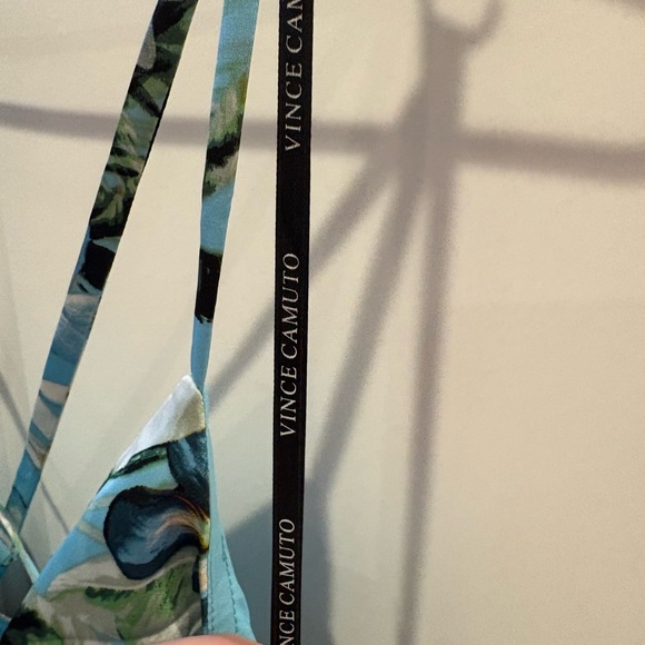 Vince Camuto Floral Light Blue Maxi Skirt - Picture 4 of 7